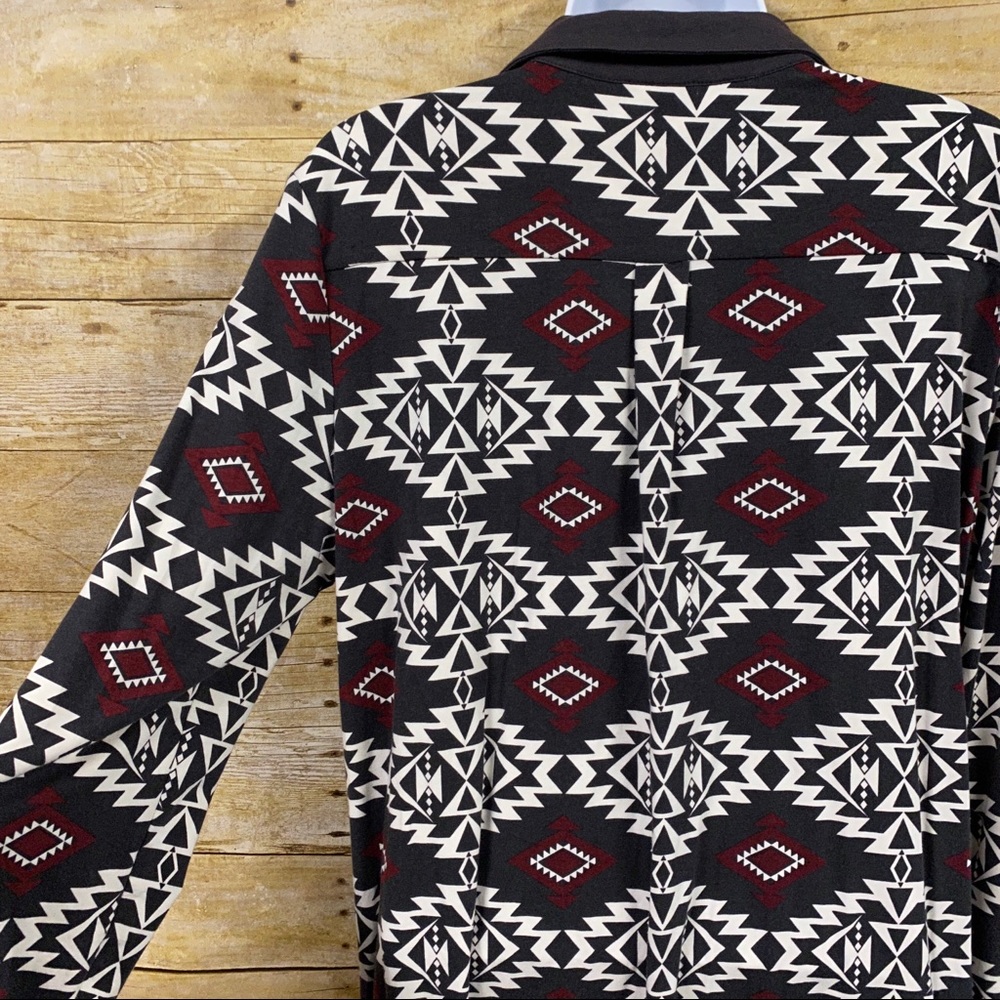 Pendleton Tribal Aztec Print Button Up Shirt Dres… - image 6